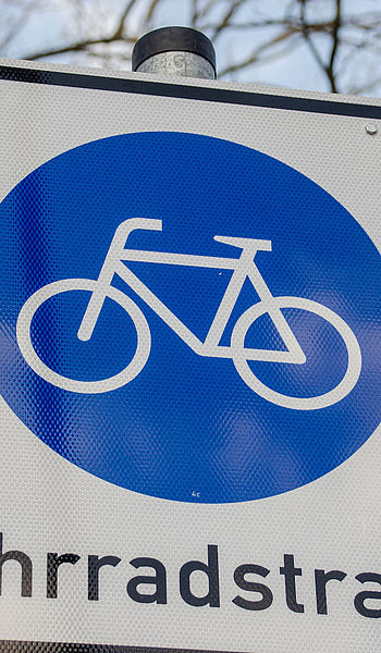 Schild einer Fahrradstraße 